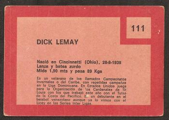 Dick Lemay  baseball card collectible - Main Image 2