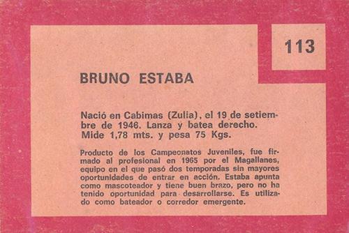 Bruno Estaba  baseball card collectible - Main Image 2