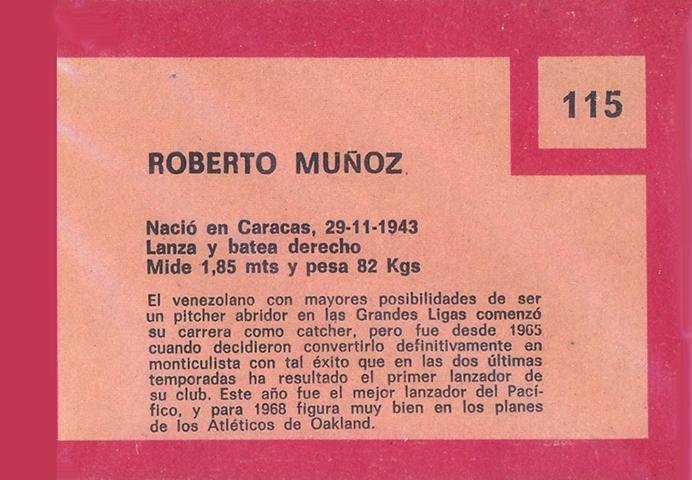 Roberto Munoz  baseball card collectible - Main Image 2