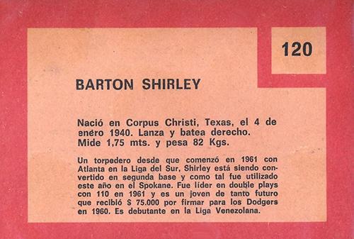 Bart Shirley  baseball card collectible - Main Image 2