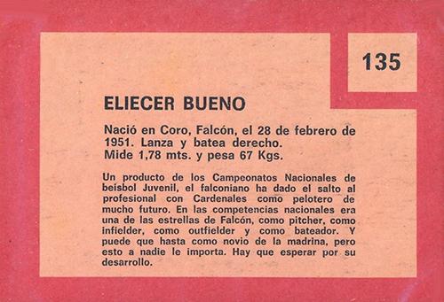 Eliecer Bueno  baseball card collectible - Main Image 2