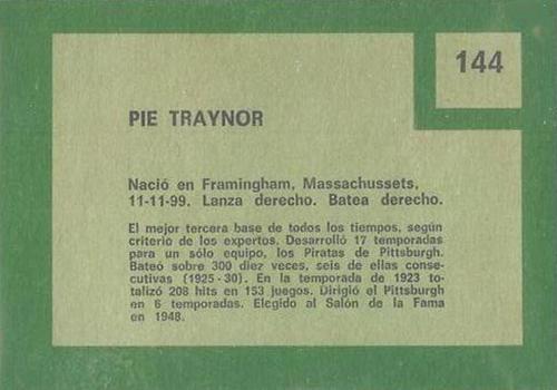 Pie Traynor  baseball card collectible - Main Image 2