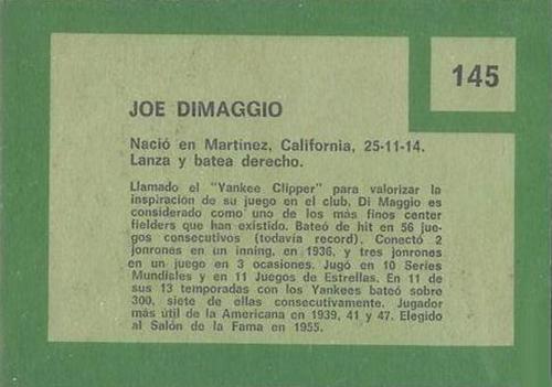 Joe DiMaggio  baseball card collectible - Main Image 2