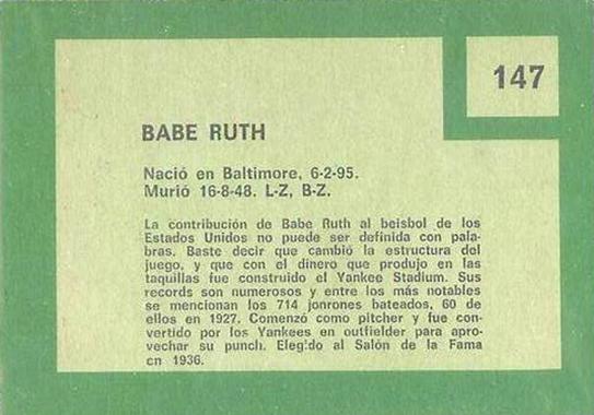Babe Ruth  baseball card collectible - Main Image 2