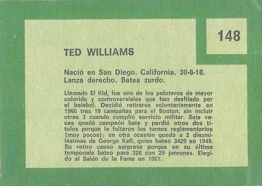 Ted Williams  baseball card collectible - Main Image 2