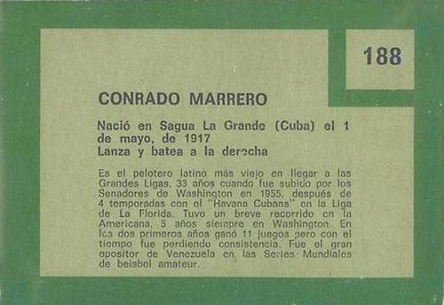 Conrado Marrero  baseball card collectible - Main Image 2