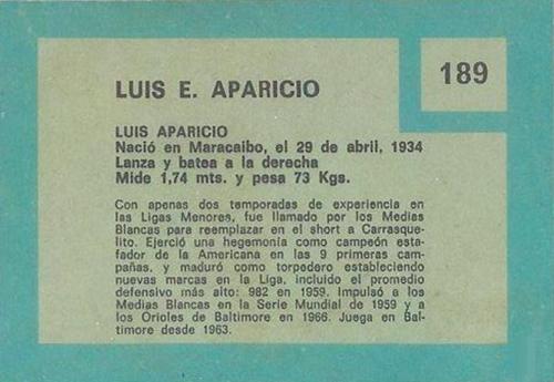 Luis Aparicio  baseball card collectible - Main Image 2