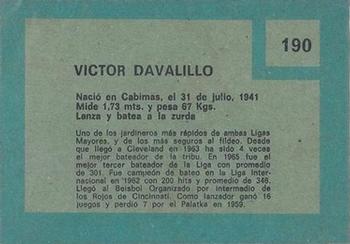 Vic Davalillo  baseball card collectible - Main Image 2