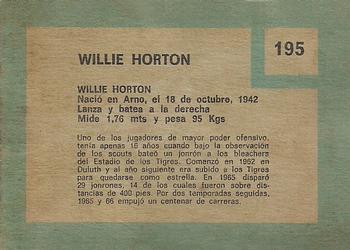 Willie Horton  baseball card collectible - Main Image 2