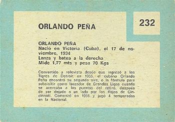 Orlando Pena  baseball card collectible - Main Image 2