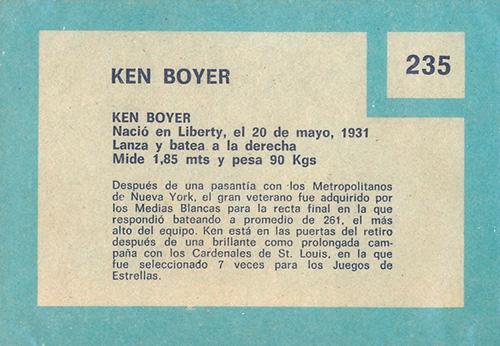 Ken Boyer  baseball card collectible - Main Image 2