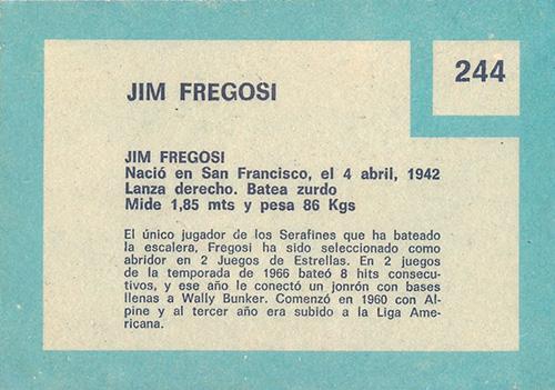 Jim Fregosi  baseball card collectible - Main Image 2
