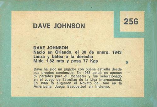 Dave Johnson  baseball card collectible - Main Image 2