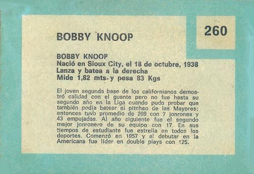 Bobby Knoop  baseball card collectible - Main Image 2