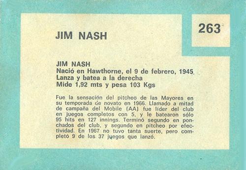 Jim Nash  baseball card collectible - Main Image 2