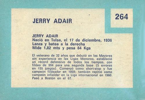 Jerry Adair  baseball card collectible - Main Image 2