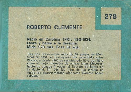Roberto Clemente  baseball card collectible - Main Image 2