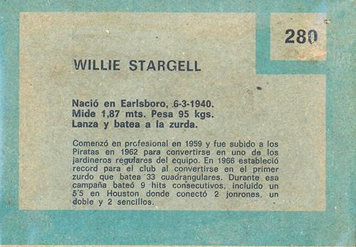 Willie Stargell  baseball card collectible - Main Image 2