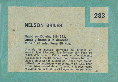 Nelson Briles  baseball card collectible - Main Image 2