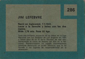 Jim Lefebvre  baseball card collectible - Main Image 2