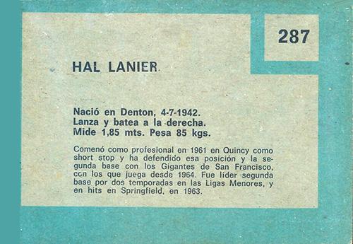 Hal Lanier  baseball card collectible - Main Image 2
