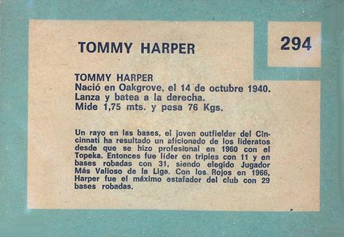 Tommy Harper  baseball card collectible - Main Image 2