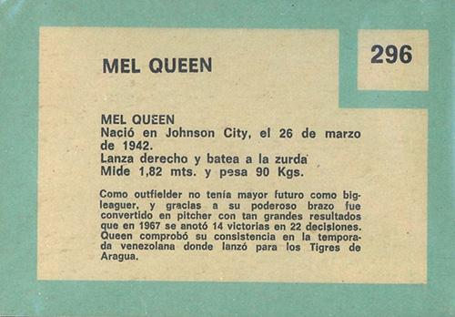 Mel Queen  baseball card collectible - Main Image 2