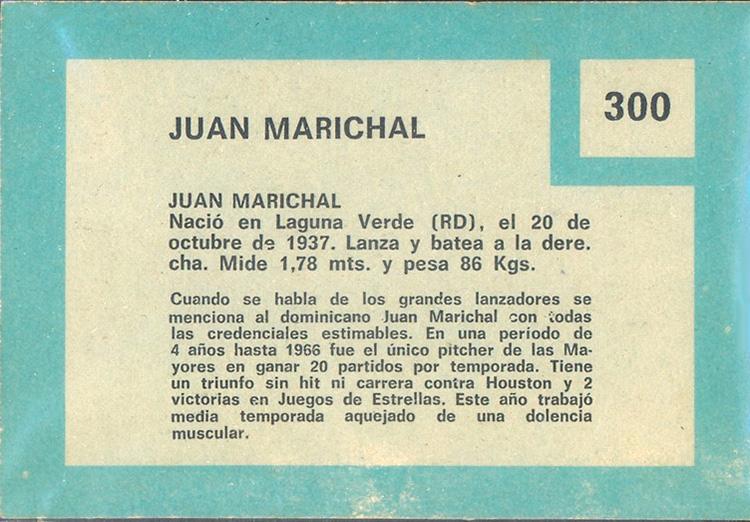 Juan Marichal  baseball card collectible - Main Image 2