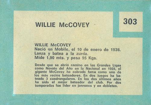 Willie McCovey  baseball card collectible - Main Image 2