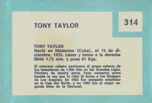Tony Taylor  baseball card collectible - Main Image 2
