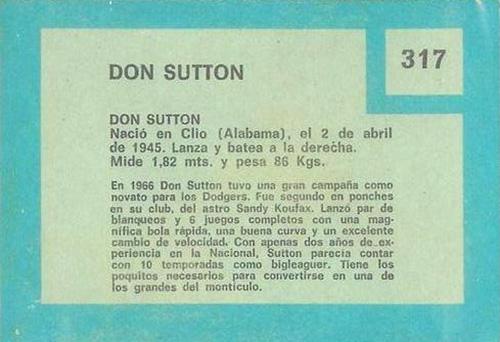 Don Sutton  baseball card collectible - Main Image 2