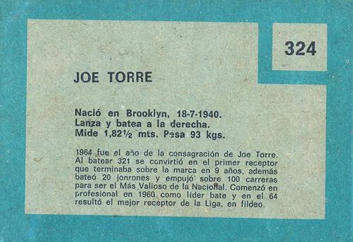 Joe Torre  baseball card collectible - Main Image 2
