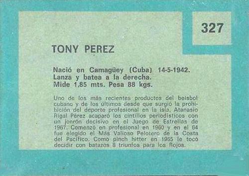 Tony Perez  baseball card collectible - Main Image 2