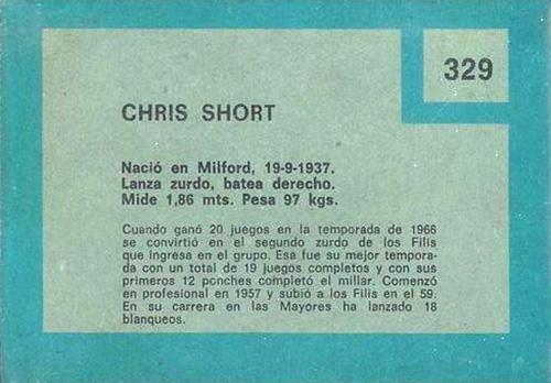 Chris Short  baseball card collectible - Main Image 2