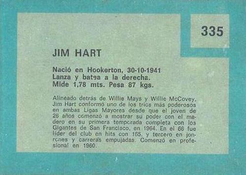 Jim Hart  baseball card collectible - Main Image 2