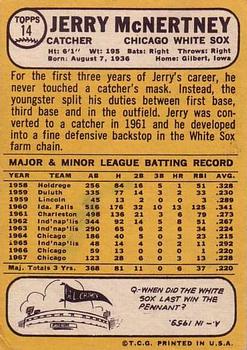 Jerry McNertney  baseball card collectible - Main Image 2