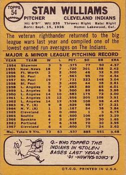 Stan Williams  baseball card collectible - Main Image 2