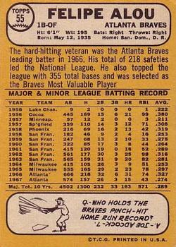 Felipe Alou  baseball card collectible - Main Image 2