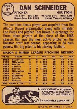 Dan Schneider  baseball card collectible - Main Image 2