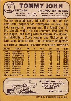 Tommy John  baseball card collectible - Main Image 2