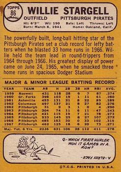 Willie Stargell  baseball card collectible - Main Image 2