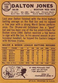 Dalton Jones  baseball card collectible - Main Image 2