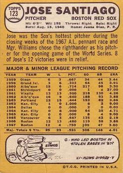 Jose Santiago  baseball card collectible - Main Image 2