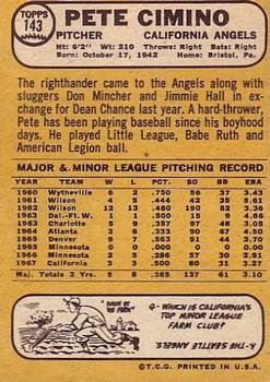 Pete Cimino  baseball card collectible - Main Image 2