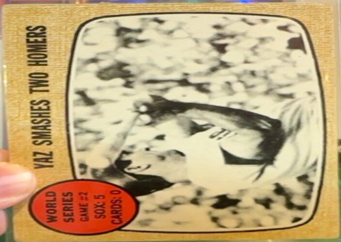 World Series Game #2 - Yaz Smashes Two Homers  baseball card collectible - Main Image 3