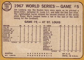 World Series Game #5 - Lonborg Wins Again!  baseball card collectible - Main Image 2