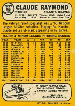 Claude Raymond  baseball card collectible - Main Image 2