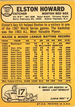 Elston Howard  baseball card collectible - Main Image 2