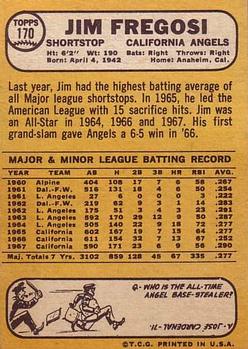 Jim Fregosi  baseball card collectible - Main Image 2