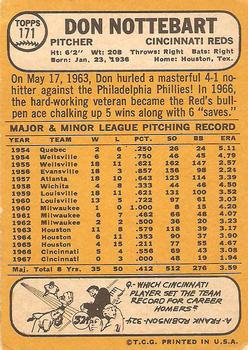 Don Nottebart  baseball card collectible - Main Image 2